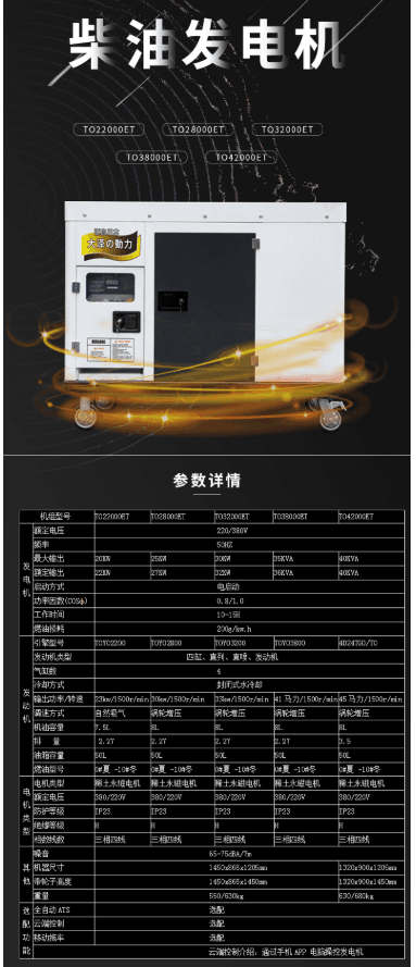 大澤動(dòng)力TO32000ET柴油發(fā)電機(jī)全自動(dòng)詳情